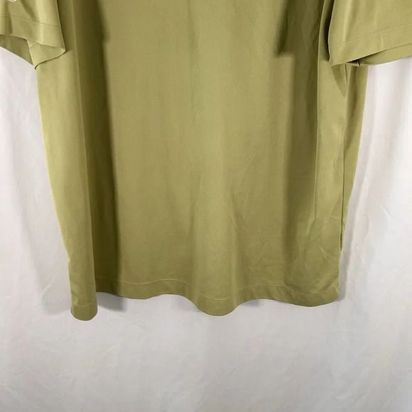 Nike Golf Polo Shirt Men's XXL Green Short Sleeve 1/4 Button Collared cfg - Picture 3 of 9